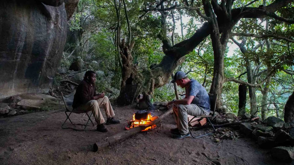 Cave camping